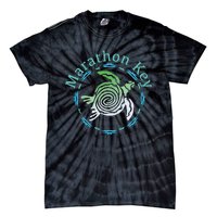 Marathon Key Florida Vintage Tribal Turtle Gift Tie-Dye T-Shirt