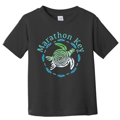 Marathon Key Florida Vintage Tribal Turtle Gift Toddler T-Shirt