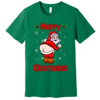 Merry Kissmyass Funny Santa Christmas Premium T-Shirt