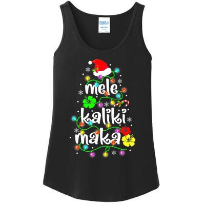 Mele Kalikimaka For Women Hawaiian Hawaii Christmas Ladies Essential Tank