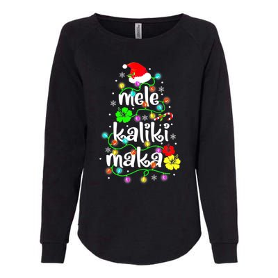 Mele Kalikimaka For Women Hawaiian Hawaii Christmas Womens California Wash Sweatshirt