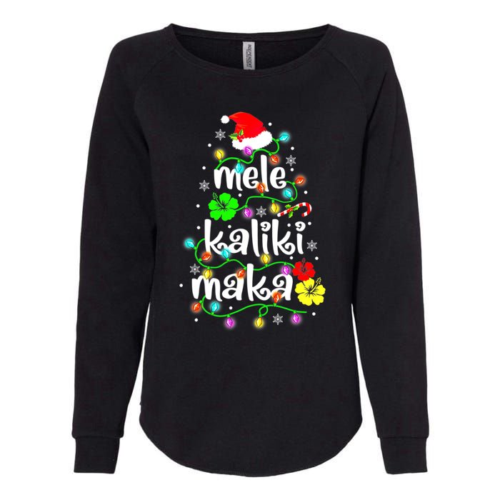 Mele Kalikimaka For Women Hawaiian Hawaii Christmas Womens California Wash Sweatshirt