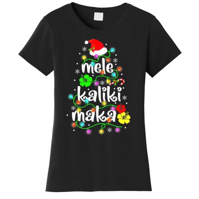 Mele Kalikimaka For Women Hawaiian Hawaii Christmas Women's T-Shirt