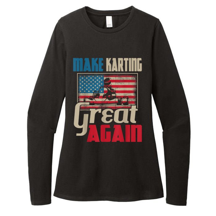 Make Karting Great Again Go Kart Racing Racer Karting Womens CVC Long Sleeve Shirt