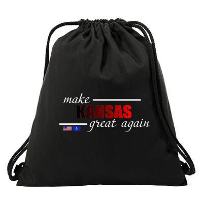 Make Kansas Great Again Drawstring Bag