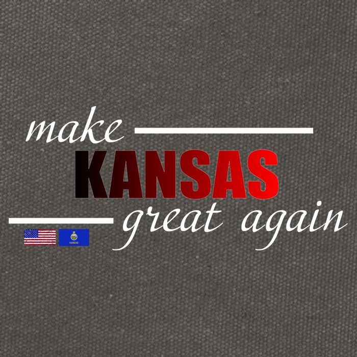 Make Kansas Great Again Cotton Canvas Backpack