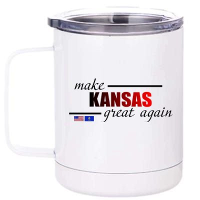 Make Kansas Great Again 12 oz Stainless Steel Tumbler Cup