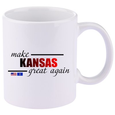 Make Kansas Great Again 11oz C Handle Ceramic Mug