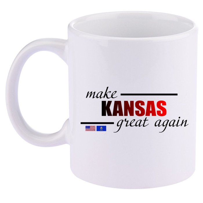 Make Kansas Great Again 11oz C Handle Ceramic Mug