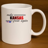 Make Kansas Great Again 11oz C Handle Ceramic Mug