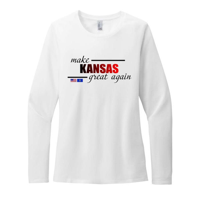 Make Kansas Great Again Womens CVC Long Sleeve Shirt