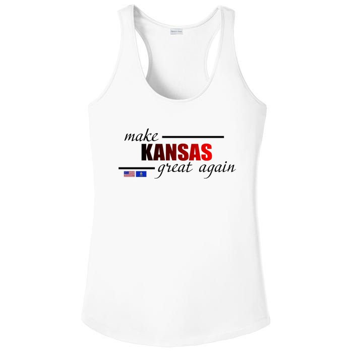 Make Kansas Great Again Ladies PosiCharge Competitor Racerback Tank