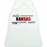 Make Kansas Great Again Ceramic Bell Ornament