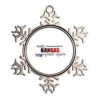 Make Kansas Great Again Metallic Star Ornament