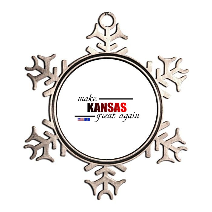 Make Kansas Great Again Metallic Star Ornament