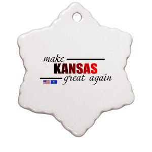 Make Kansas Great Again Ceramic Star Ornament