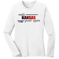 Make Kansas Great Again Ladies Long Sleeve Shirt