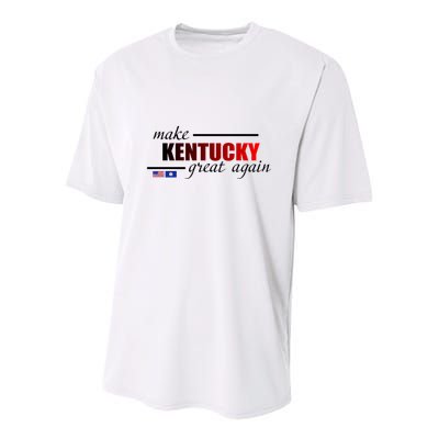 Make Kentucky Great Again Youth Performance Sprint T-Shirt