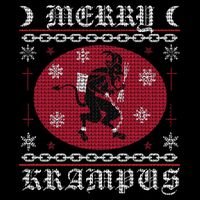 Merry Krampus. Goth Christmas Ugly Sweater. Krampus Xmas Sweatshirt