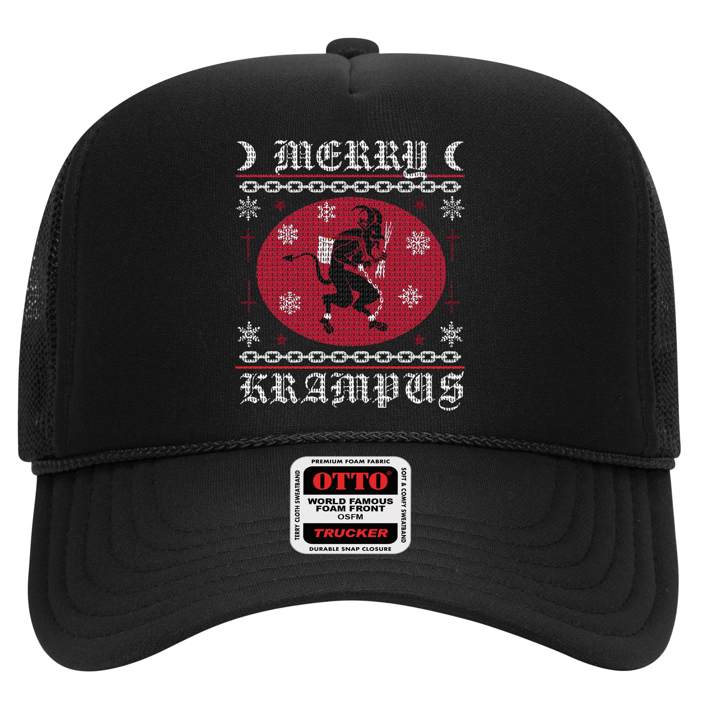 Merry Krampus. Goth Christmas Ugly Sweater. Krampus Xmas Hat