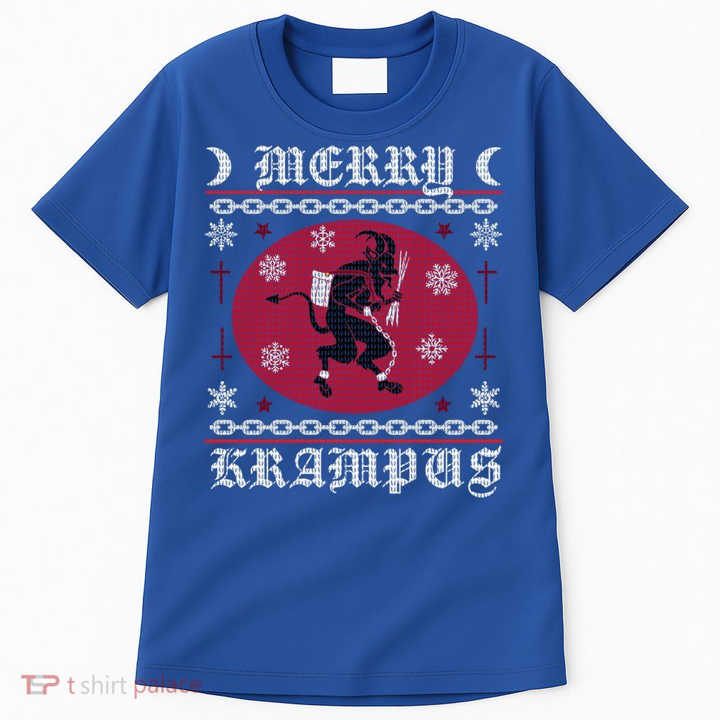 Merry Krampus Goth Christmas Ugly Sweater Krampus Xmas Great Gift Tall T-Shirt