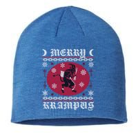 Merry Krampus Goth Christmas Ugly Sweater Krampus Xmas Great Gift Sustainable Beanie
