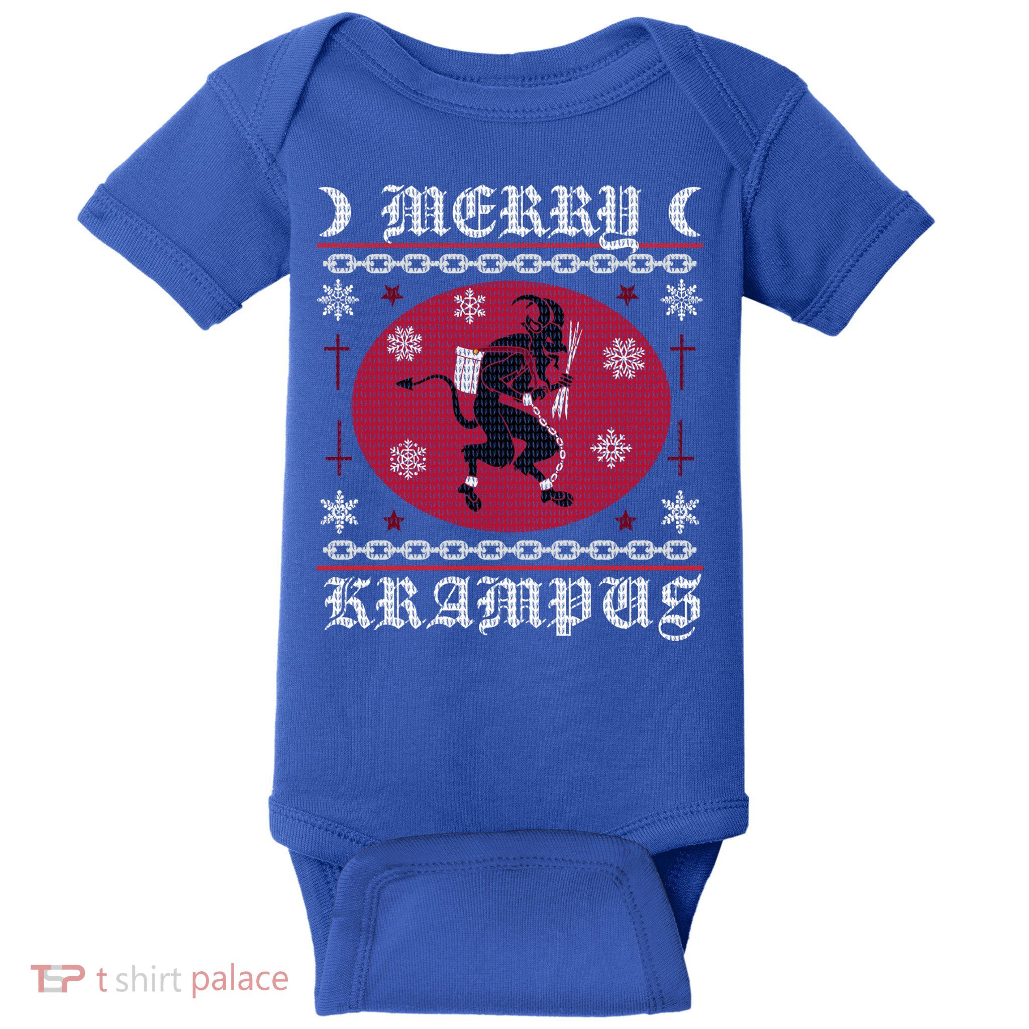 Merry Krampus Goth Christmas Ugly Sweater Krampus Xmas Great Gift Baby Bodysuit