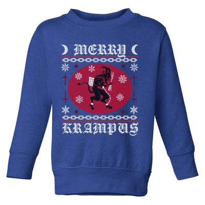 Merry Krampus Goth Christmas Ugly Sweater Krampus Xmas Great Gift Toddler Sweatshirt