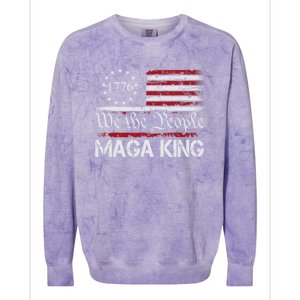 Maga King, Great Maga King, The Great Maga King, Ultra Maga Colorblast Crewneck Sweatshirt