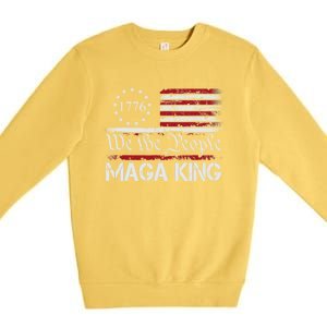 Maga King, Great Maga King, The Great Maga King, Ultra Maga Premium Crewneck Sweatshirt