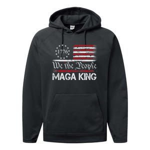 Maga King, Great Maga King, The Great Maga King, Ultra Maga Performance Fleece Hoodie