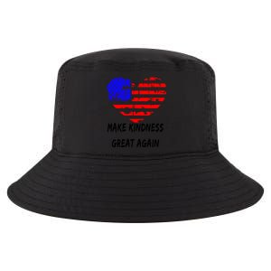 Make Kindness Great Again Distressed Flag Heart Meaningful Gift Cool Comfort Performance Bucket Hat