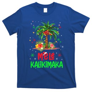 Mele Kalikimaka Hawaiian Christmas Palm Tree Lights Xmas Gift T-Shirt