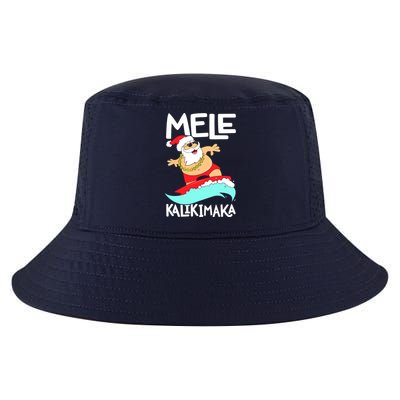 Mele Kalikimaka Hawaiian Christmas Hawaii Surfing Santa Cool Comfort Performance Bucket Hat
