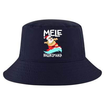 Mele Kalikimaka Hawaiian Christmas Hawaii Surfing Santa Cool Comfort Performance Bucket Hat