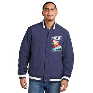 Mele Kalikimaka Hawaiian Christmas Hawaii Surfing Santa Insulated Varsity Jacket