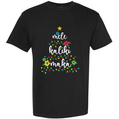 Mele Kalikimaka Hawaiian Merry Christmas Hawaii Garment-Dyed Heavyweight T-Shirt