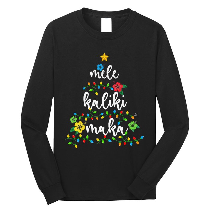 Mele Kalikimaka Hawaiian Merry Christmas Hawaii Long Sleeve Shirt