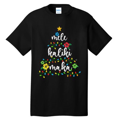 Mele Kalikimaka Hawaiian Merry Christmas Hawaii Tall T-Shirt