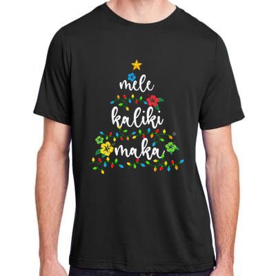 Mele Kalikimaka Hawaiian Merry Christmas Hawaii Adult ChromaSoft Performance T-Shirt