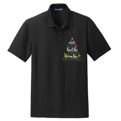 Mele Kalikimaka Hawaiian Merry Christmas Hawaii Dry Zone Grid Polo