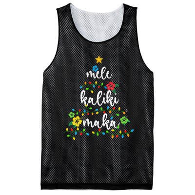 Mele Kalikimaka Hawaiian Merry Christmas Hawaii Mesh Reversible Basketball Jersey Tank