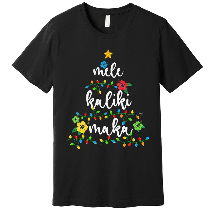 Mele Kalikimaka Hawaiian Merry Christmas Hawaii Premium T-Shirt