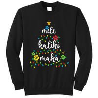 Mele Kalikimaka Hawaiian Merry Christmas Hawaii Tall Sweatshirt