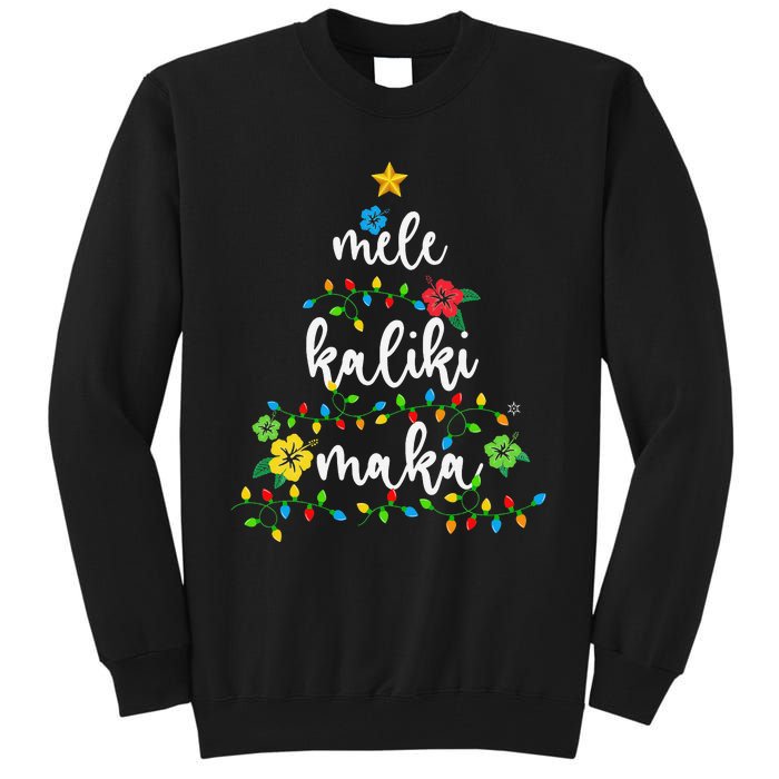 Mele Kalikimaka Hawaiian Merry Christmas Hawaii Tall Sweatshirt