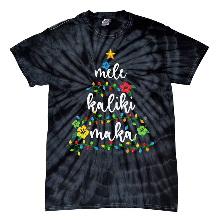 Mele Kalikimaka Hawaiian Merry Christmas Hawaii Tie-Dye T-Shirt