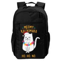 Mele Kalikimaka Hawaiian Santa Christmas Pajamas Cat Lovers Daily Commute Backpack