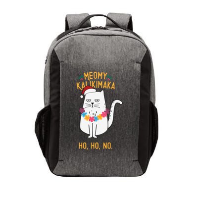 Mele Kalikimaka Hawaiian Santa Christmas Pajamas Cat Lovers Vector Backpack