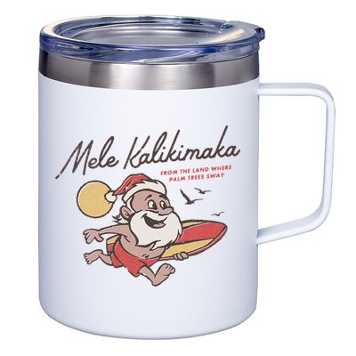 Mele Kalikimaka Hawaiian Christmas Mele Kalikimaka 12oz Stainless Steel Coffee Mug