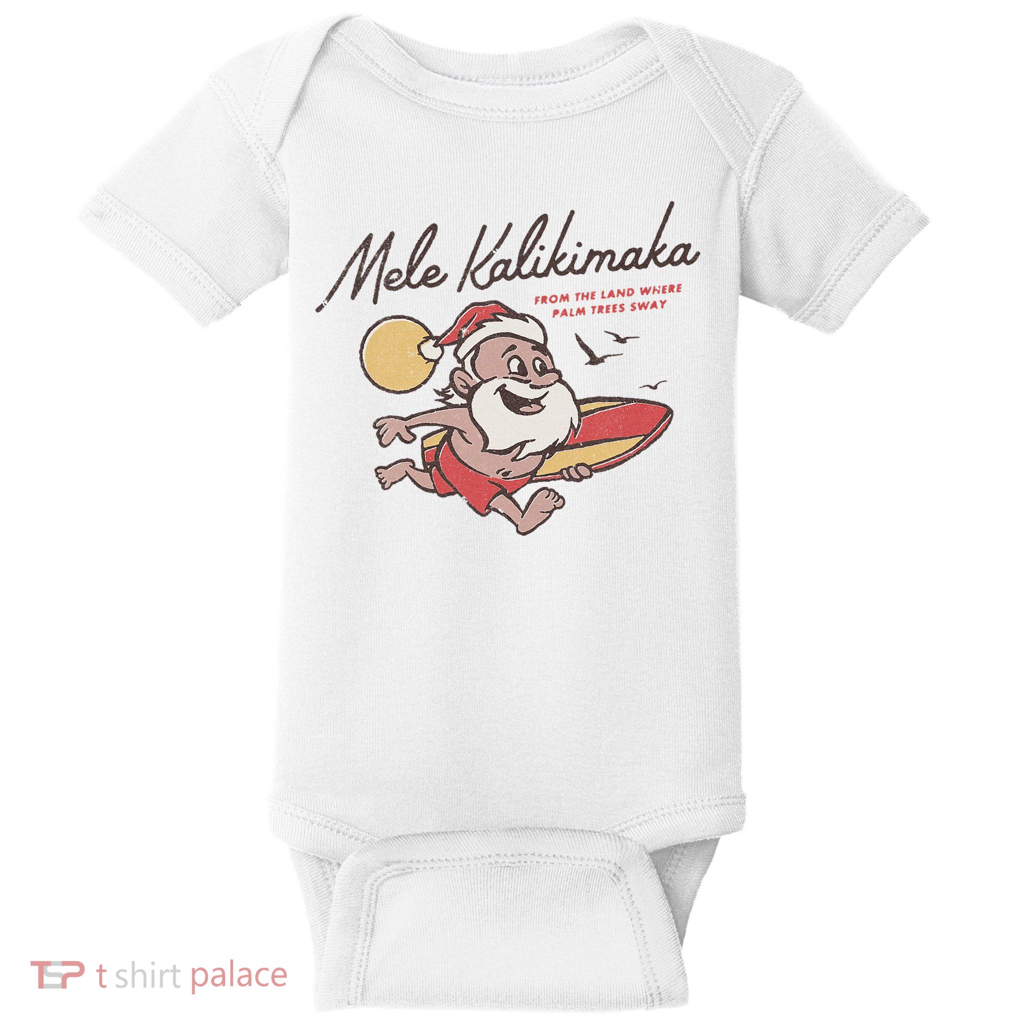 Mele Kalikimaka Hawaiian Christmas Mele Kalikimaka Baby Bodysuit